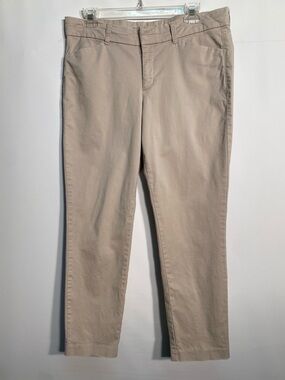 GAP Women's Cropped Chinos in Light Taupe